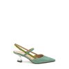 Decollete Centodieci | Slingback Glitter T50 Smeraldo