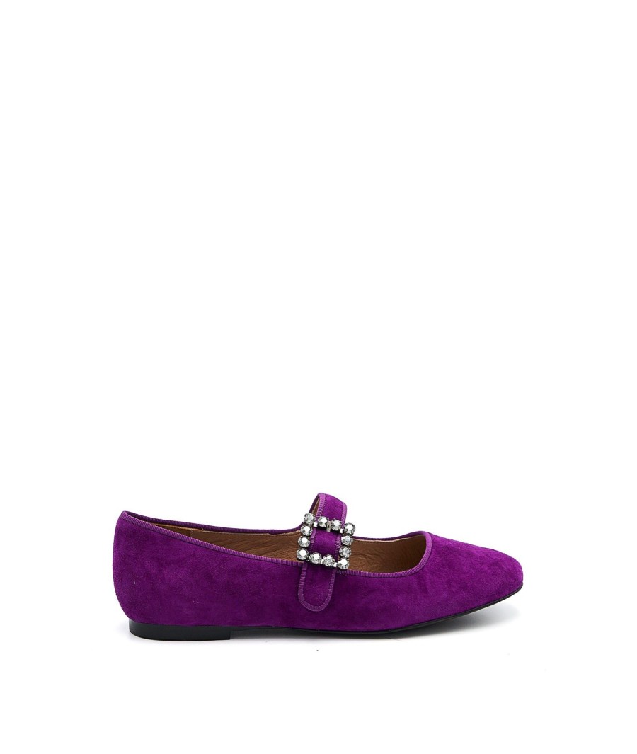 Ballerine BIBI LOU | Ball Bebe Fibbia Strass Cam Viola