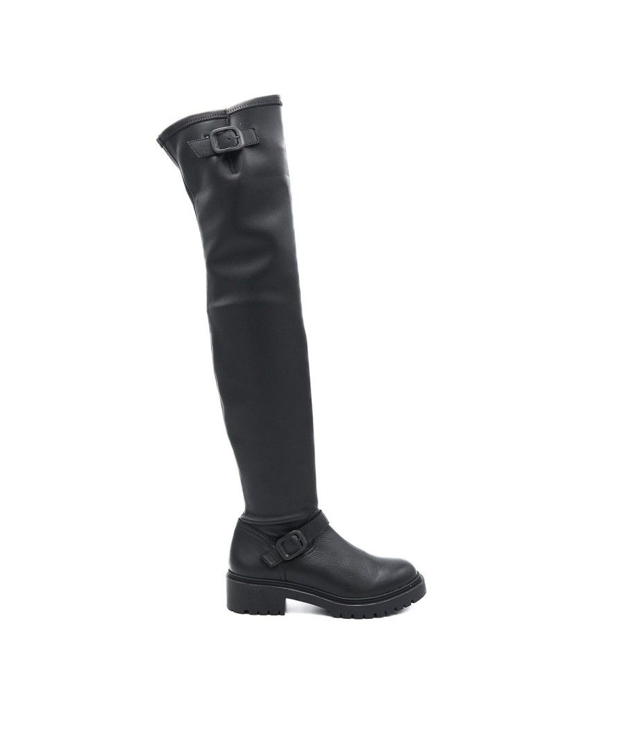 Stivali UNISA | Stiv Biker Coscia F Roccia Nero